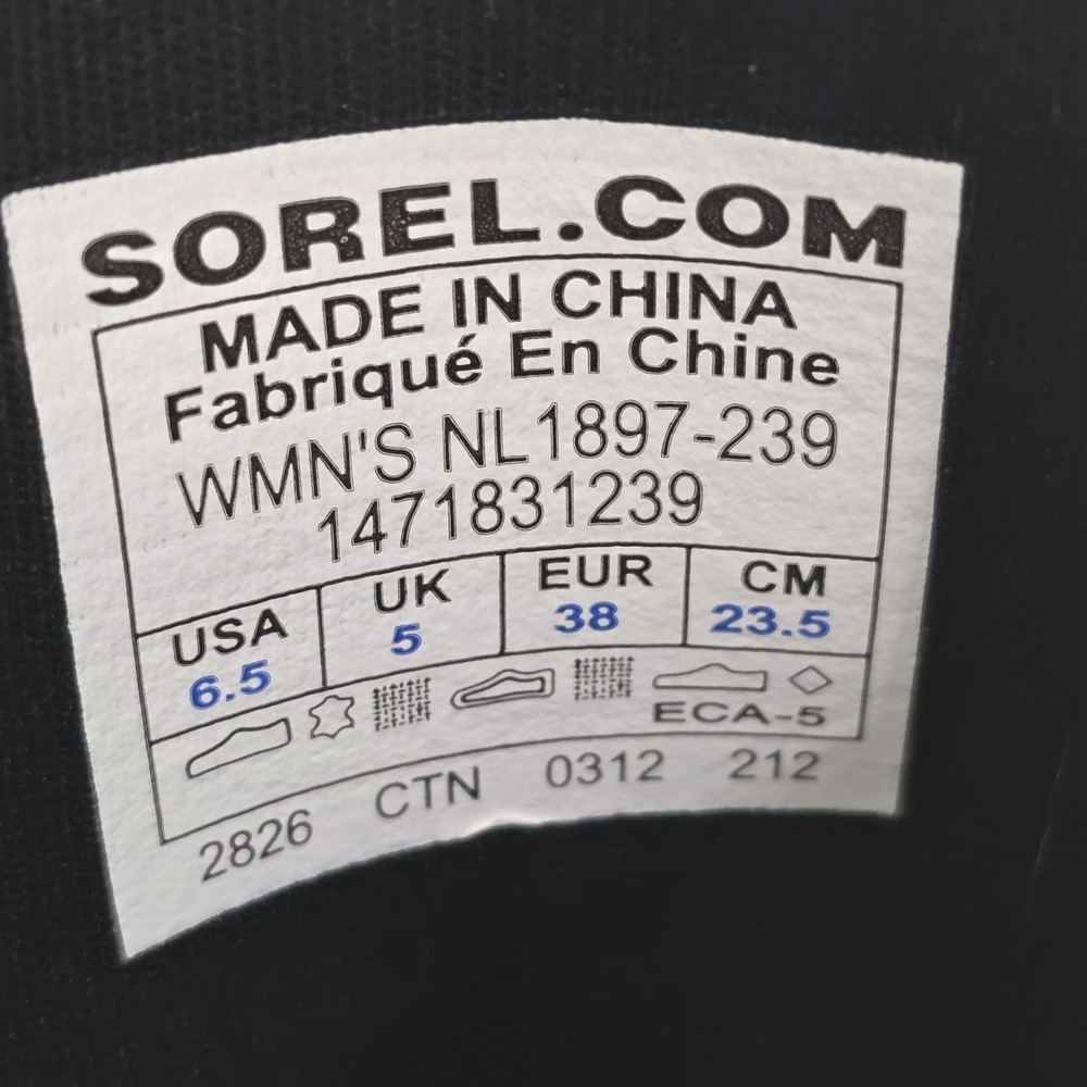 Sorel Conquest Carly II Boots Womens 6.5 Green Tan Tall Waterproof Winter‎ Duck - Picture 11 of 13